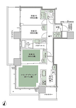 W CITY TOWERS 間取り WE-3