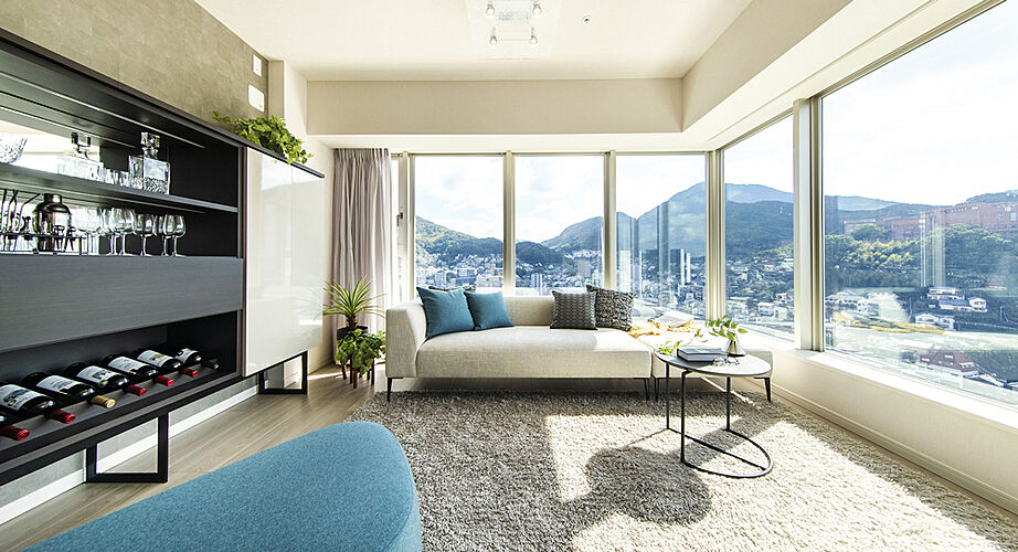 ライオンズタワー新大工町 リビング・ダイニング（Sタイプ・1608号室）