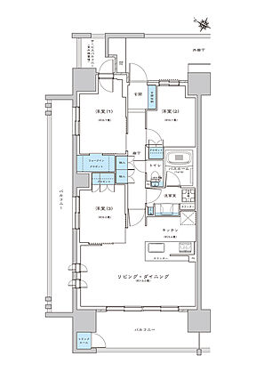 ライオンズ茨木総持寺ステーショングラン 間取り A2