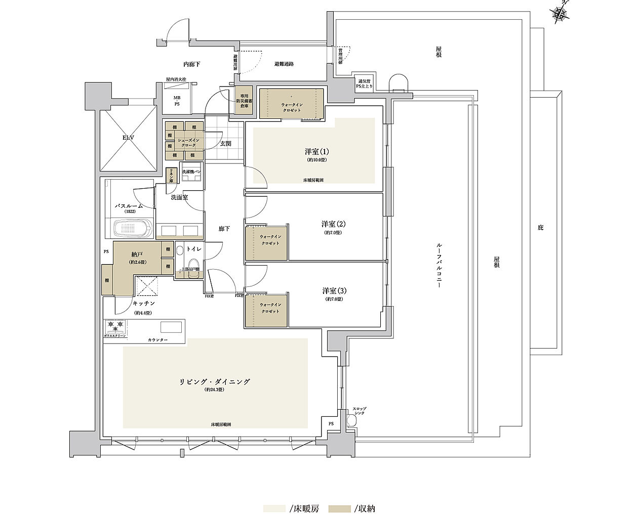 ザ・ライオンズ覚王山 間取り N