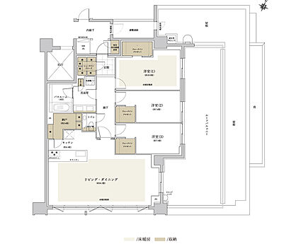 ザ・ライオンズ覚王山 間取り N
