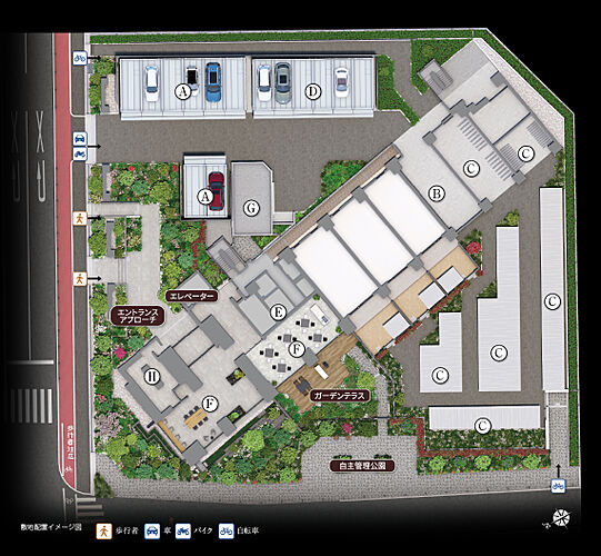 ザ・ライオンズ西九条 敷地配置イメージ図