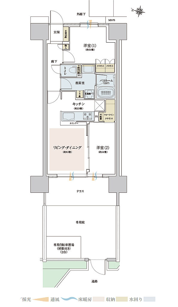 ザ・ライオンズ西九条 間取り G1
