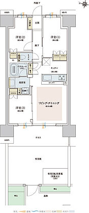 ザ・ライオンズ西九条 間取り E1