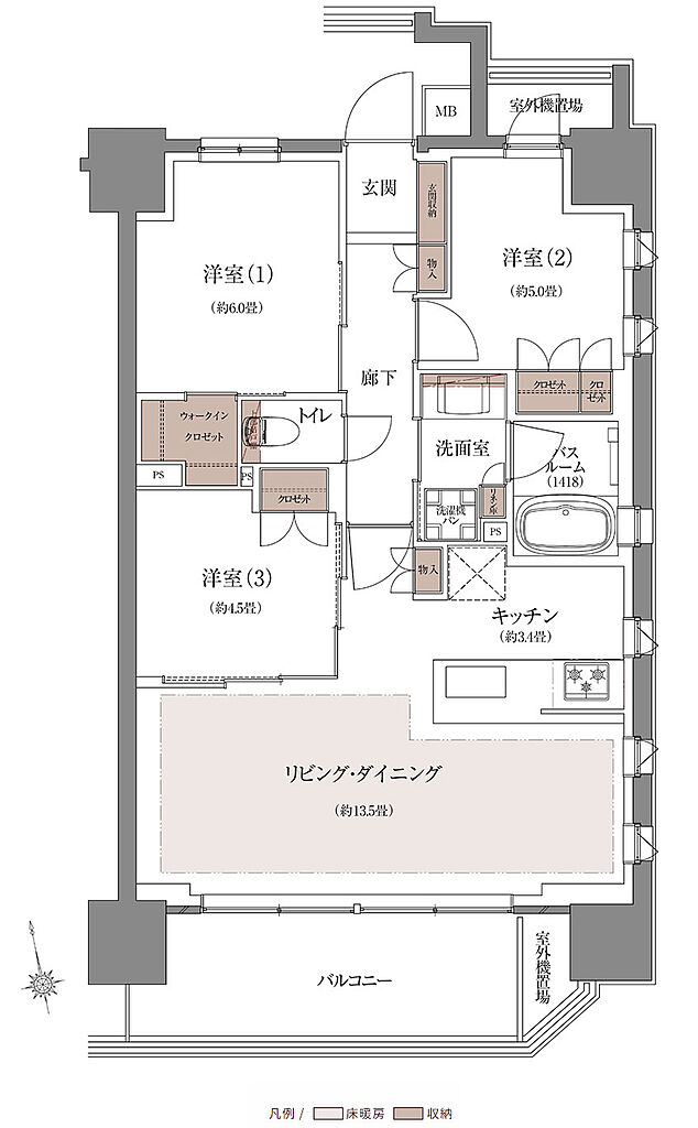 ザ・ライオンズ千林駅前 間取り D