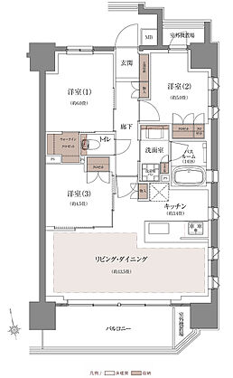 ザ・ライオンズ千林駅前 間取り D