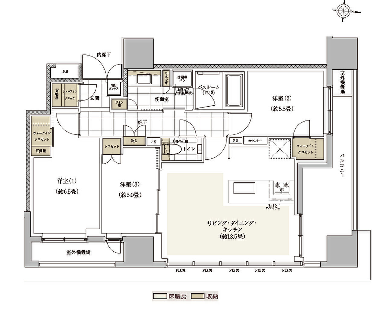 ザ・ライオンズ本郷 間取り G2