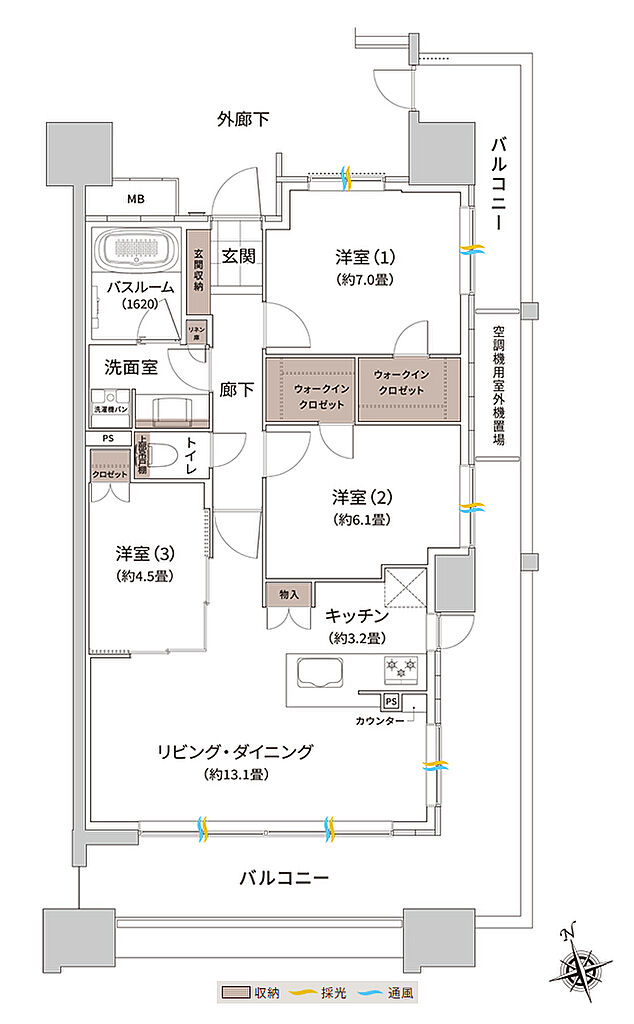 ザ・ライオンズ枚方光善寺タワー 間取り I2