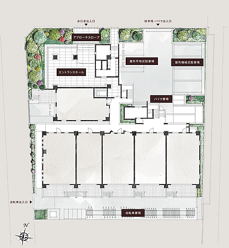 ザ・ライオンズ南浦和 敷地配置イメージ図