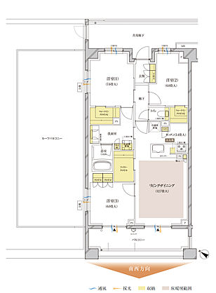 ブランズ中央林間 間取り W-Dr