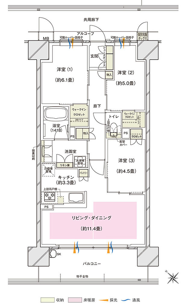 ブランズシティ東岸和田 間取り D