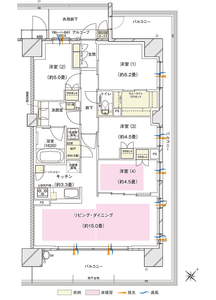 ブランズシティ東岸和田 間取り R