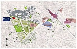 ブランズ津田沼奏の杜二丁目 現地案内図