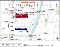 ブランズ京都河原町通 モデルルーム案内図
