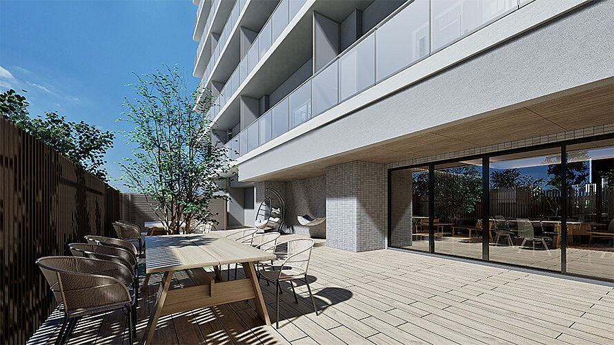 ブランズシティ品川テラス テラス完成予想CG