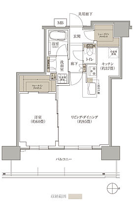 ブランズタワー西宮 間取り J【SELECT PLAN】