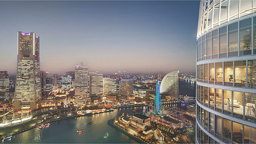 ブランズタワー横浜北仲 眺望写真・外観完成予想CG