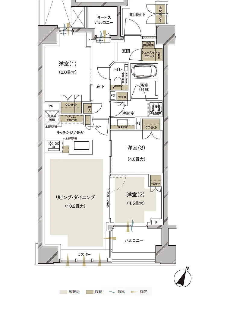 ブランズ護国寺富士見坂 間取り C