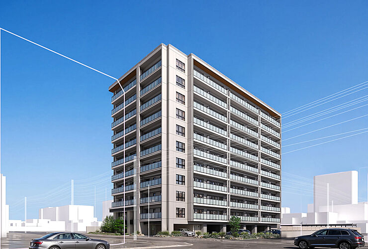 ブランズ円山表参道テラス 外観完成予想CG