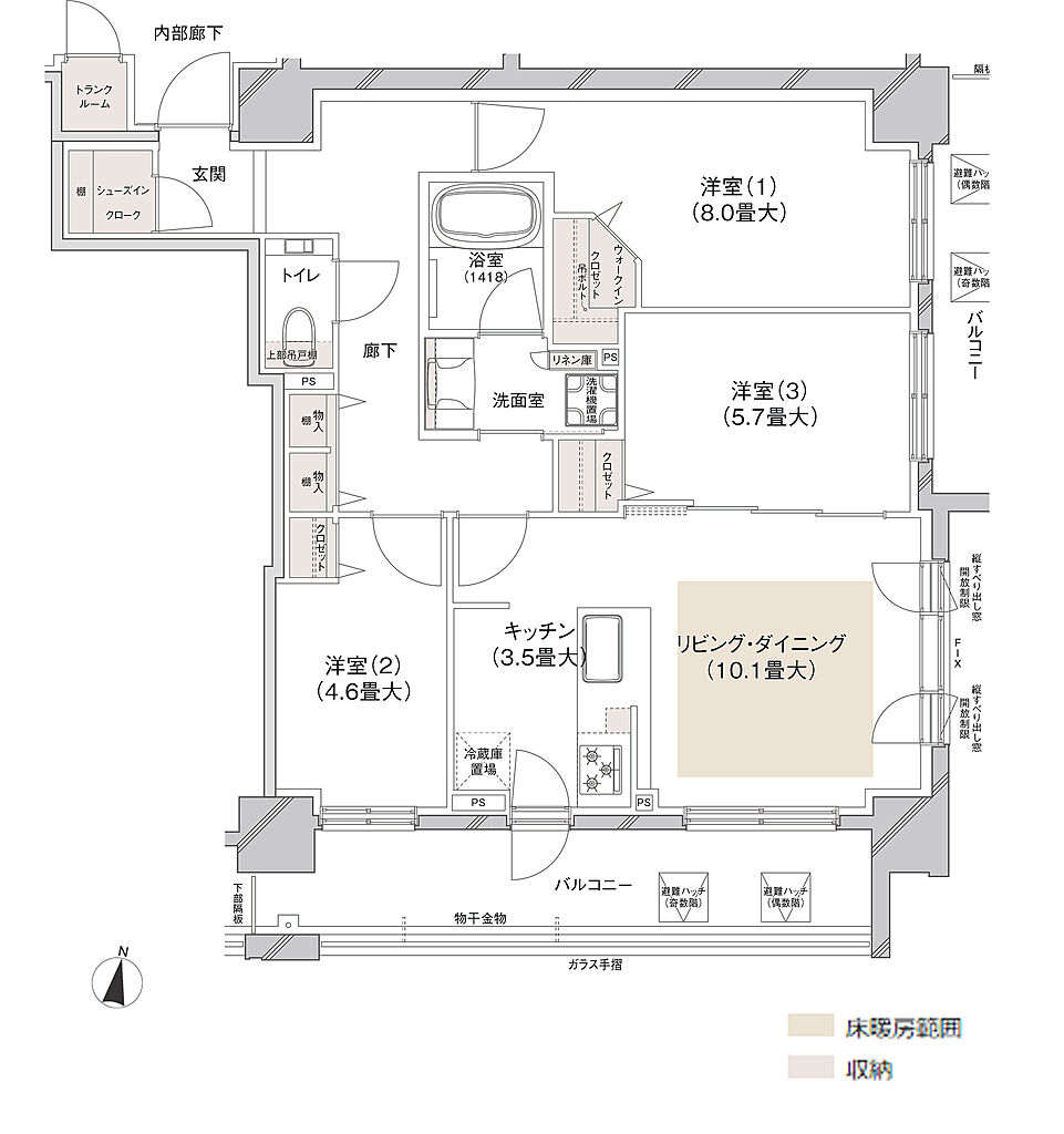 ブランズ円山表参道テラス 間取り B