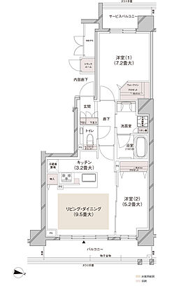 ブランズ円山表参道テラス 間取り C