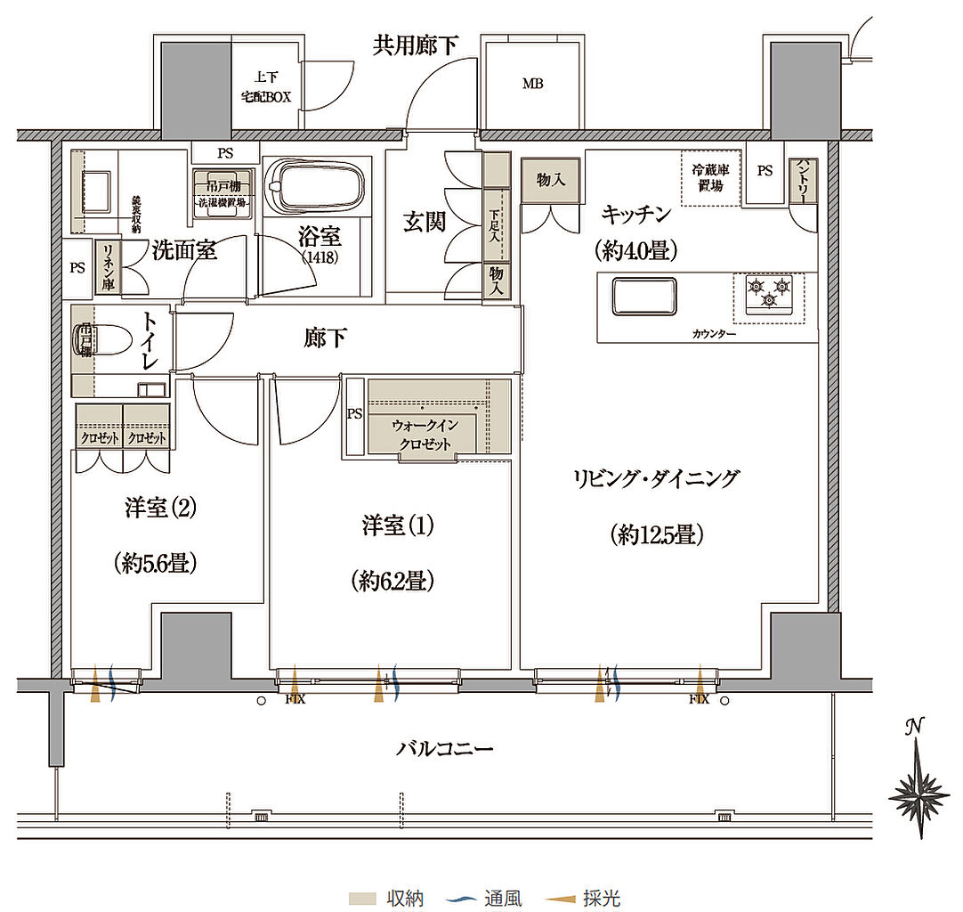 Brillia 神戸旧居留地 間取り 【プレミアム住戸】J