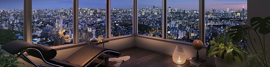 プラウドタワー池袋 ( 第2期 2次 ) ENタイプ(47階)室内完成予想CG