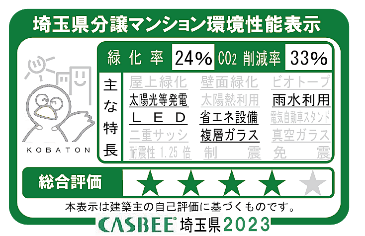 プラウドシティ所沢 ( 第2期 4次 ) 設備