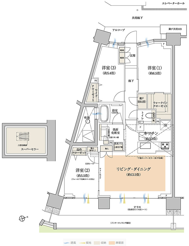 プラウドシティ所沢 ( 第2期 4次 ) 間取り D5t