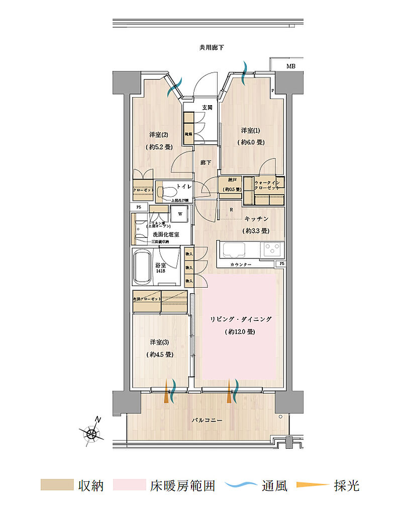 オハナ 松戸ガーデニア 間取り 【AIRY SITE】K