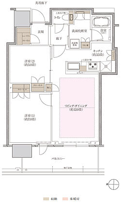 プラウドタワー神戸垂水 間取り 61WG