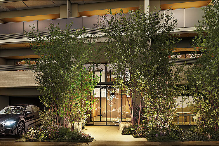 プラウド高津 ( 第1期 ) エントランスアプローチ完成予想CG