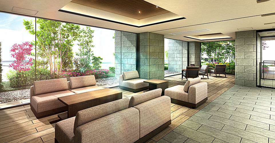 オハナ 古淵ガーデニア ( 第1期 4次 ) ガーデニアラウンジ完成予想CG