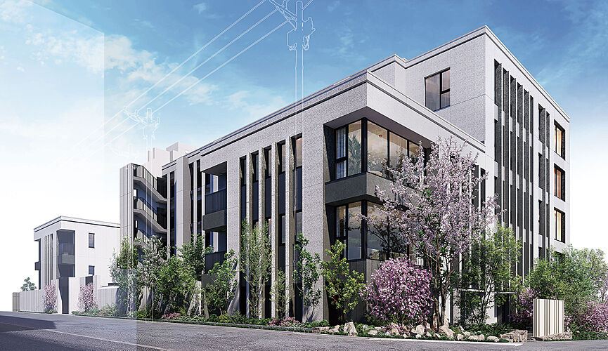 プラウド住吉本町一丁目 外観完成予想図