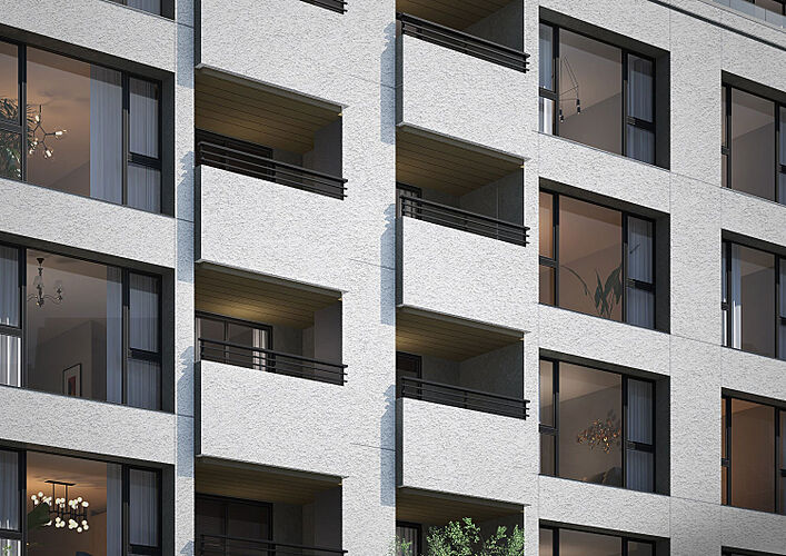 プラウド住吉本町一丁目 外観完成予想図