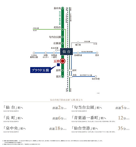 プラウド五橋 ( 第2期 ) アクセス図