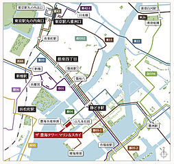 ＴＨＥ　ＴＯＹＯＭＩ　ＴＯＷＥＲ　ＭＡＲＩＮＥ＆ＳＫＹ アクセス図
