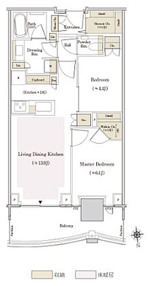 ＴＨＥ　ＴＯＹＯＭＩ　ＴＯＷＥＲ　ＭＡＲＩＮＥ＆ＳＫＹ 間取り W-57Cn