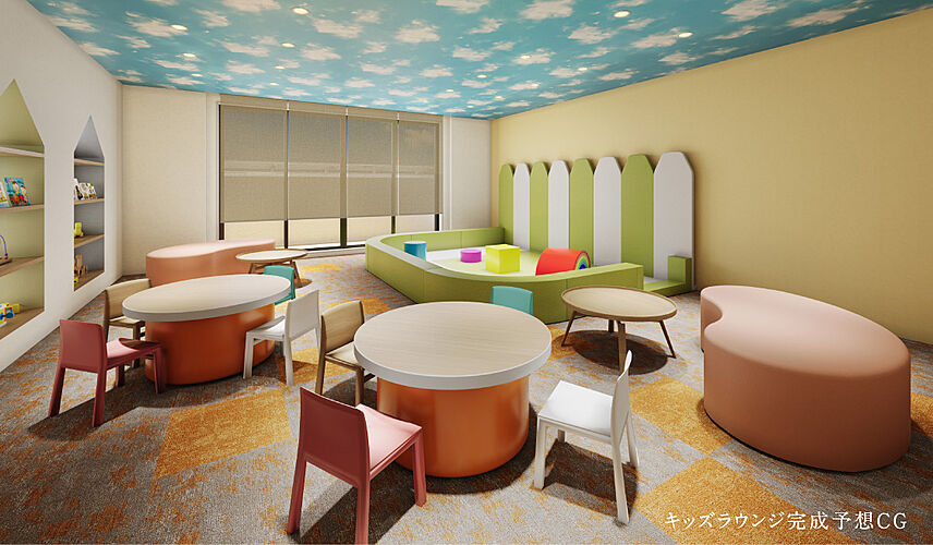 パークホームズＬａＬａ名古屋みなとアクルス　シーズンズ キッズラウンジ完成予想CG