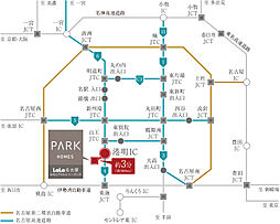 パークホームズＬａＬａ名古屋みなとアクルス　シーズンズ アクセス図