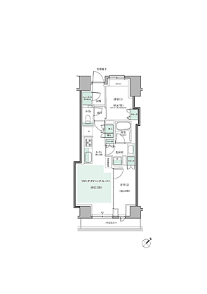 パークホームズ入谷 間取り B