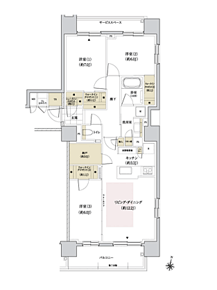 パークホームズ円山表参道フロント 間取り F