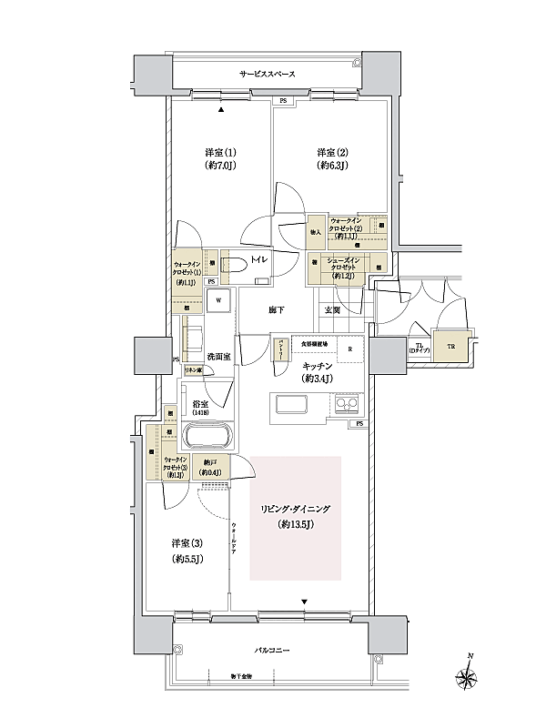 パークホームズ円山表参道フロント 間取り D