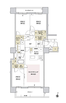 パークホームズ円山表参道フロント 間取り D