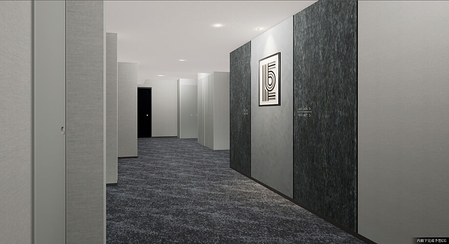 パークホームズ船橋 内廊下完成予想CG