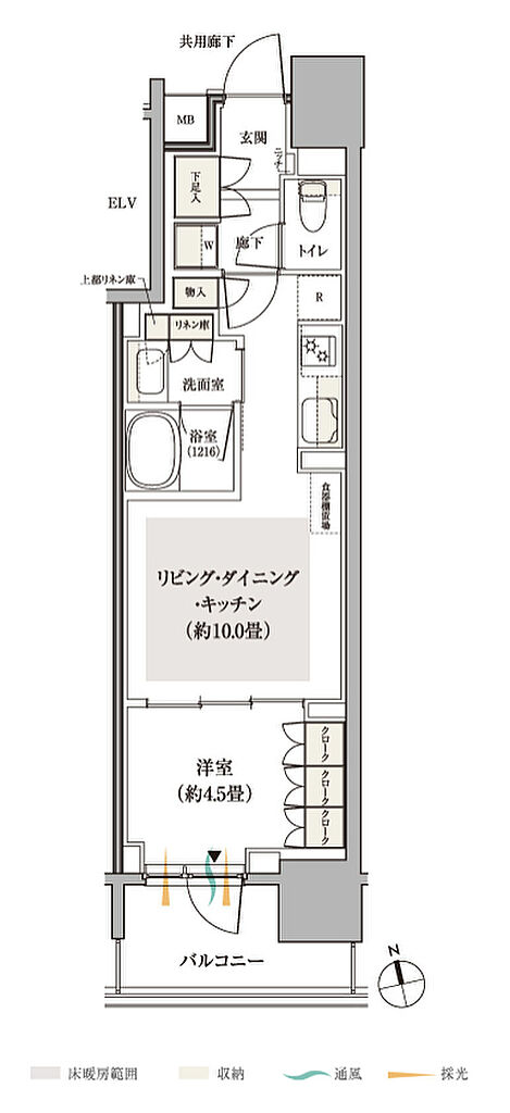 パークホームズ船橋 間取り 37C