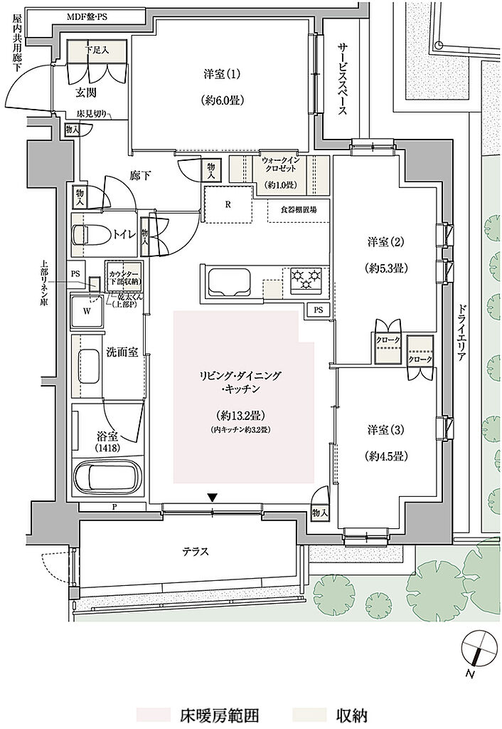 パークホームズ横浜伊勢町 間取り At
