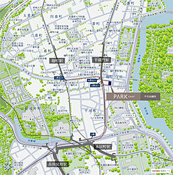 パークコート千代田麹町 現地案内図