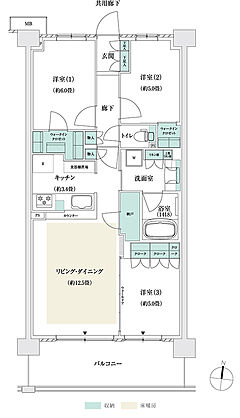 パークホームズ市が尾ブライトアベニュー 間取り I1