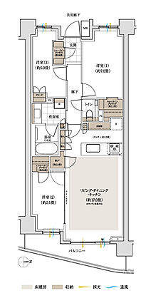 パークホームズ下北沢ガーデン 間取り K
